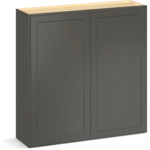 RELIABILT Parkstone II Wall Cabinet, Slate Stained, 42" W, 2 Doors, Fully Assembled - 641460 | Lowe's Pro Supply